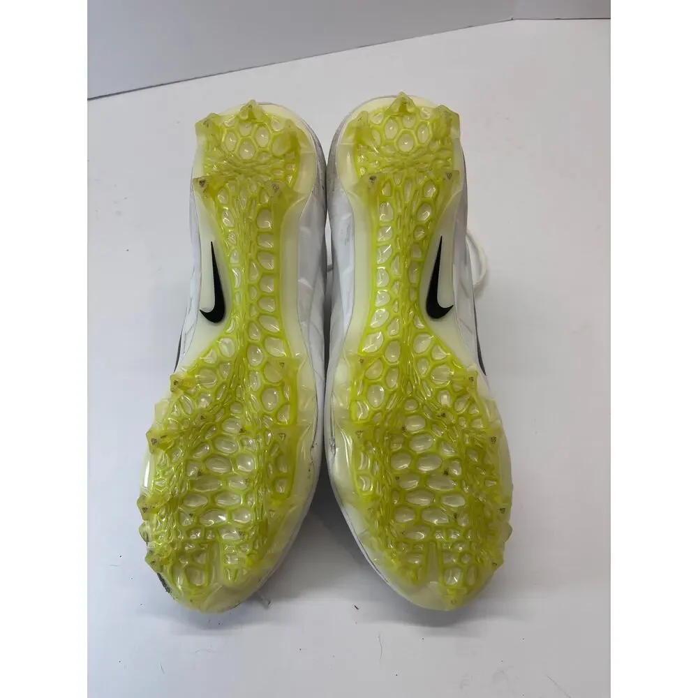 Nike Men’s Size 11 White Black Turf Shoes Athletic Field Cleats